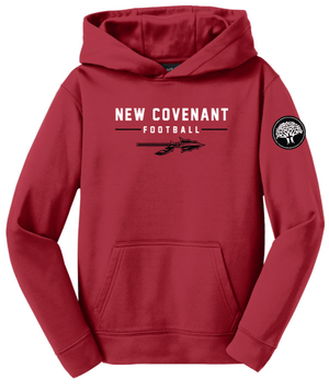 Custom Printed Apparel | Youth Performance Hoodie | NCCS Football - NCCS Football - 20015