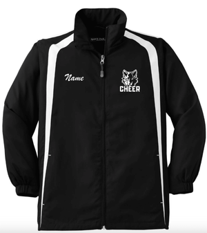 Custom Printed Apparel | Youth Raglan Jacket | Okemos Youth Cheer - Okemos Youth Cheer - 19881