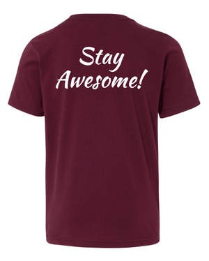 Custom Printed Apparel | Youth T-Shirt - Maroon | St. Martha School Spirit Wear - St. Martha OD