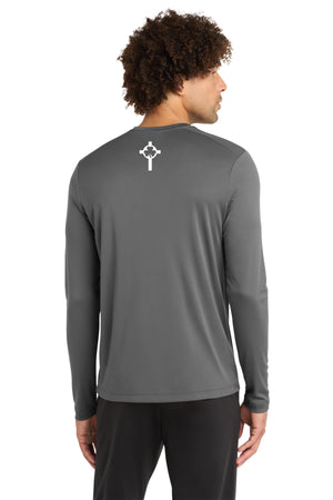 St. Patrick Basketball 2026 Long Sleeve Dark Smoke Grey back view