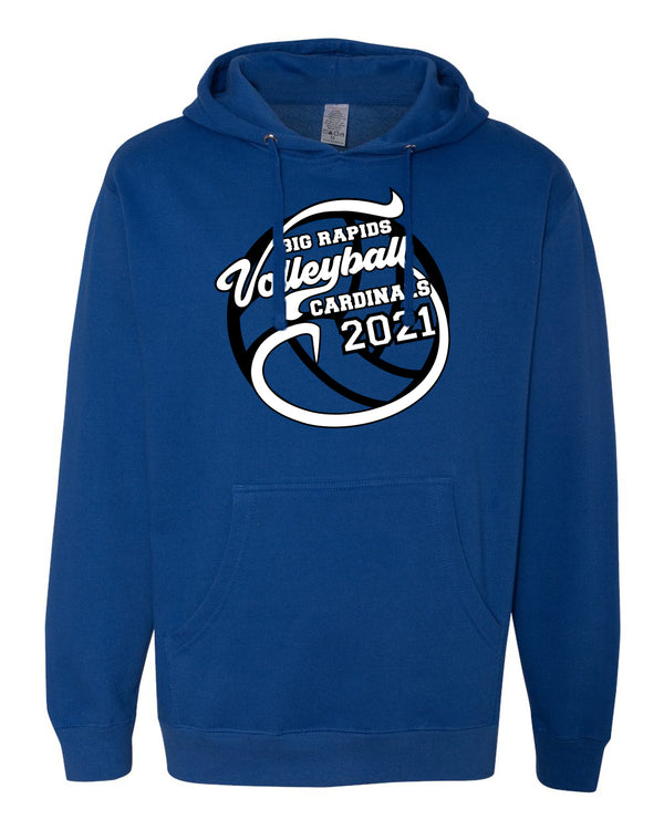 Big Rapids Middle School Volleyball Hoodie (Blue)