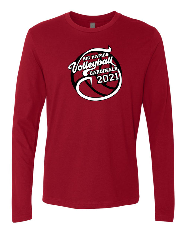 Big Rapids Middle School Volleyball Long Sleeve (Red)