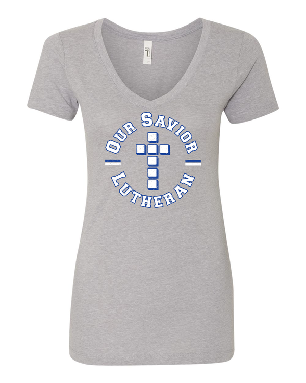 Our Savior Lutheran Women's V-neck T-shirt
