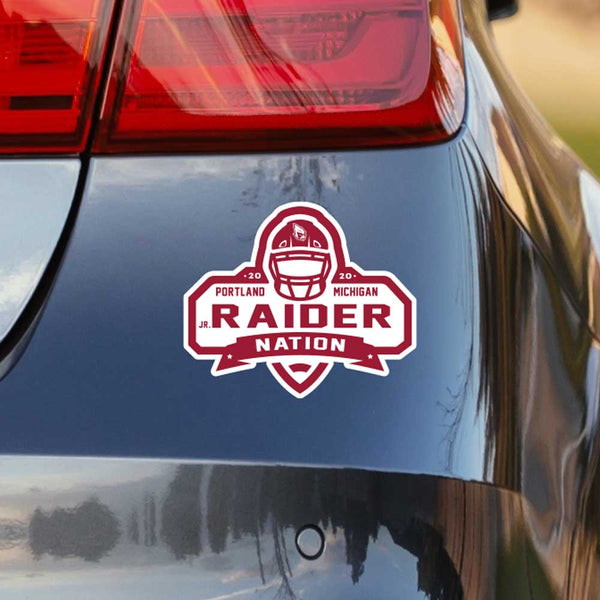 Portland Junior Raiders Football - Car Decal