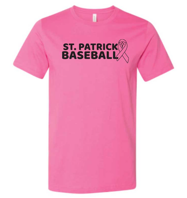 St. Patrick Baseball Breast Cancer Awareness T-shirt