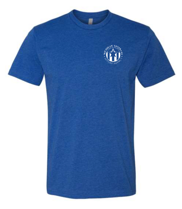 Michigan Veterans Affairs Agency - Unisex Blue Badge Logo T-Shirt