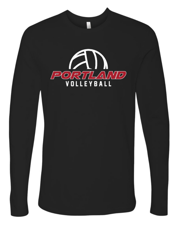 Portland Volleyball - Unisex Long Sleeve - Black