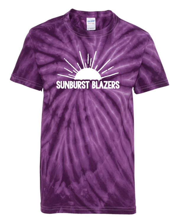 Sunburst Elementary - Purple Tie Dye Youth T-Shirt