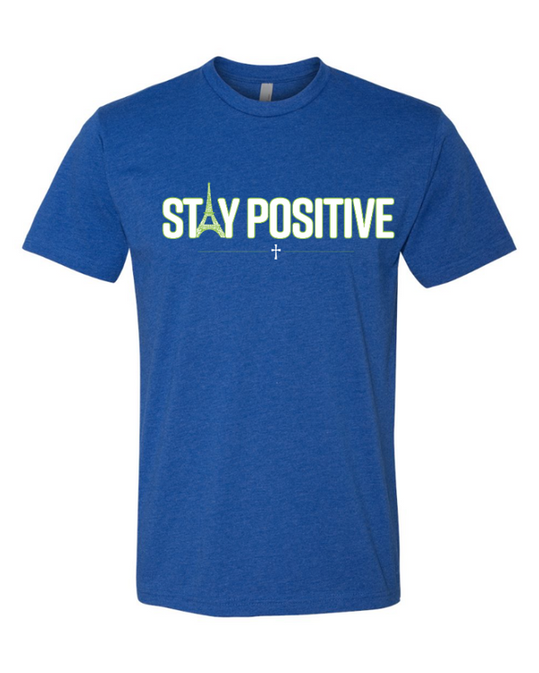 Stay Positive - Adult T-shirt (Blue, Purple, Grey)