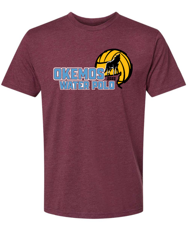 Okemos Boys Water Polo - Maroon Adult Unisex T-Shirt