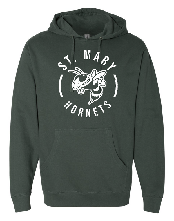 St. Mary School - Unisex Green Hornet Hoodie - Adult