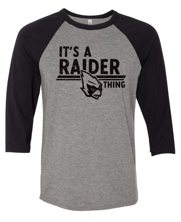 Oakwood Elementary - It's a Raiders Thing Baseball 3/4 Shirt