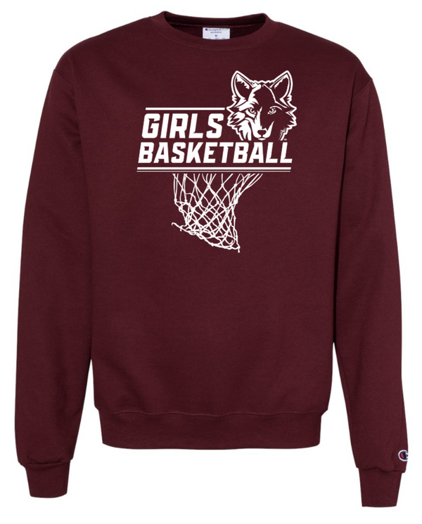 OHS Girls Basketball - Champion Maroon Unisex Adult Sweatshirt