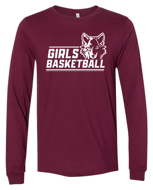 OHS Girls Basketball - Adult Unisex Maroon Long Sleeve T-Shirt