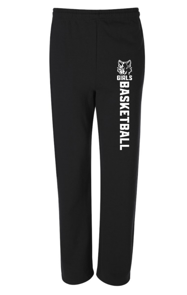 OHS Girls Basketball - Adult Unisex Black Open Bottom Sweatpants