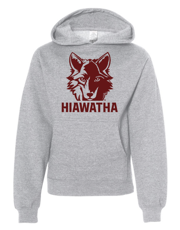 Hiawatha PTO - Youth Unisex Hoodie - Grey