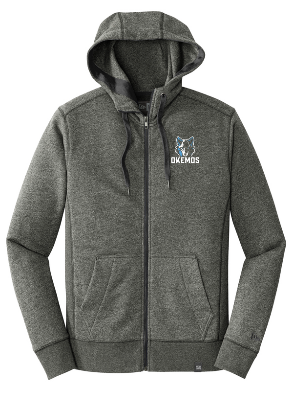 Bennett Woods Elementary - New Era - Embroidered French Terry Full-Zip Hoodie