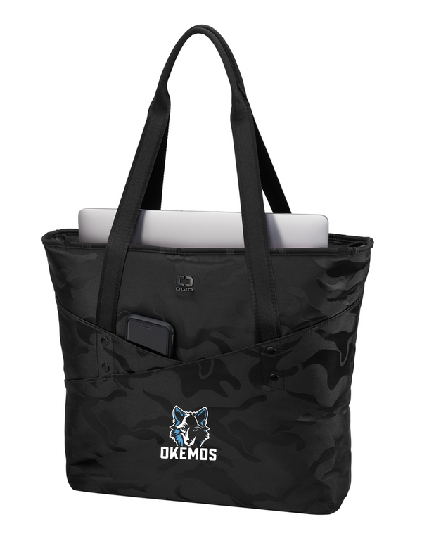 Bennett Woods Elementary - Black Camo Embroidered Tote