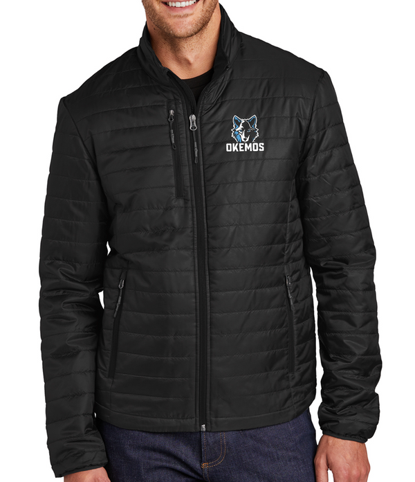 Bennett Woods Elementary - Embroidered Unisex Packable Puffy Jacket