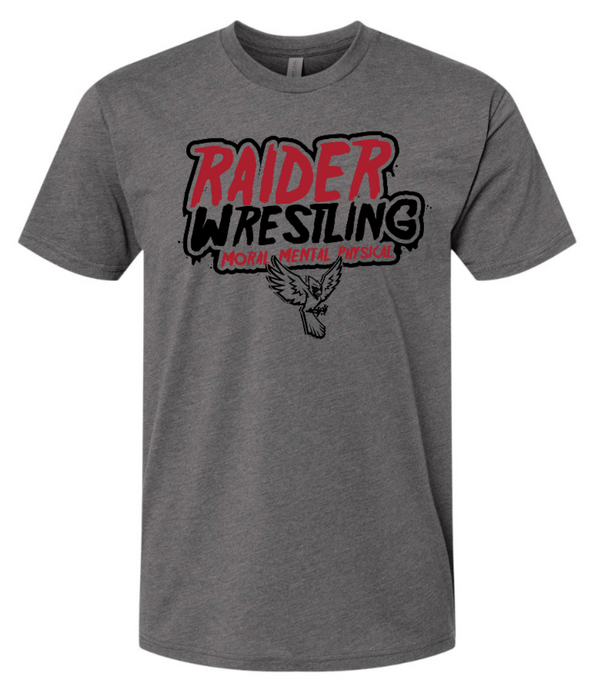 Raider Wrestling - Unisex T-Shirt - Grey