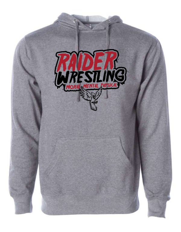 Raider Wrestling - Unisex Hoodie - Grey