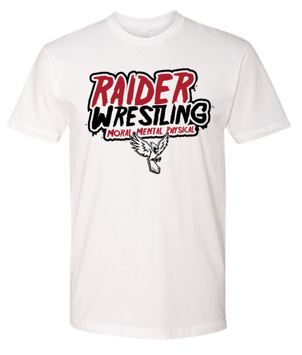 Raider Wrestling - Unisex T-Shirt - White
