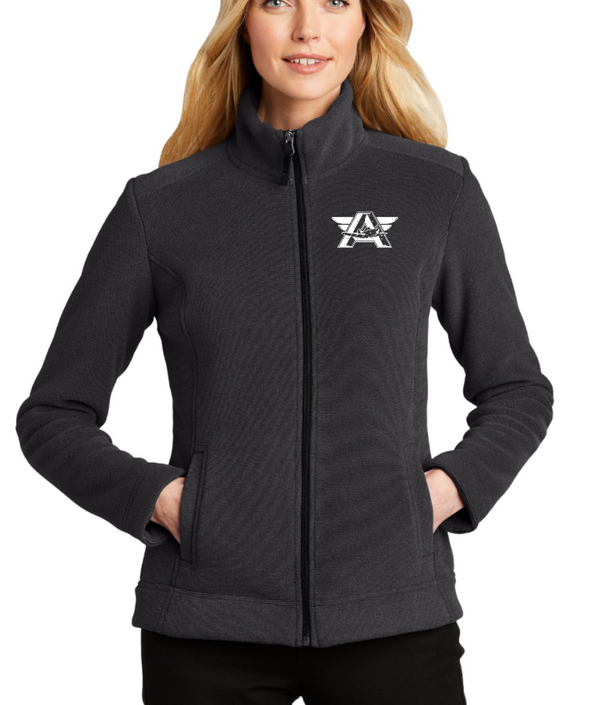 Sky Crossing - Embroidered Ladies Brushed Fleece Jacket