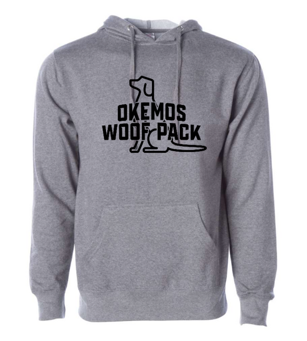 Okemos Woof Pack - Unisex Hoodie - Grey