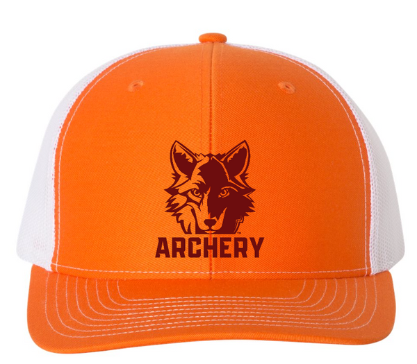 Okemos Archery -Richardson Orange Embroidered Trucker Hat