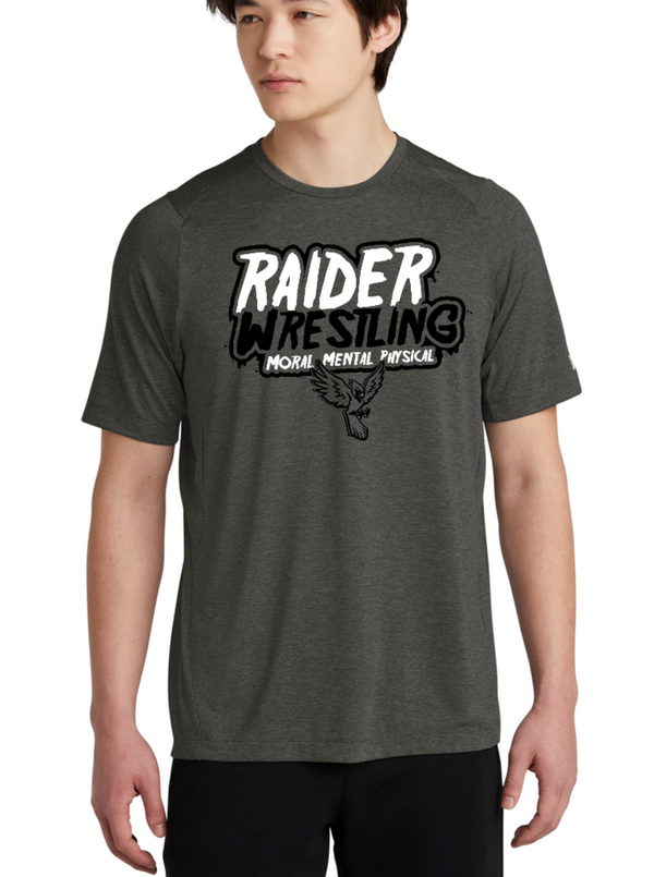 Raider Wrestling MS - New Era - Performance Short Sleeve Unisex Adult T-Shirt