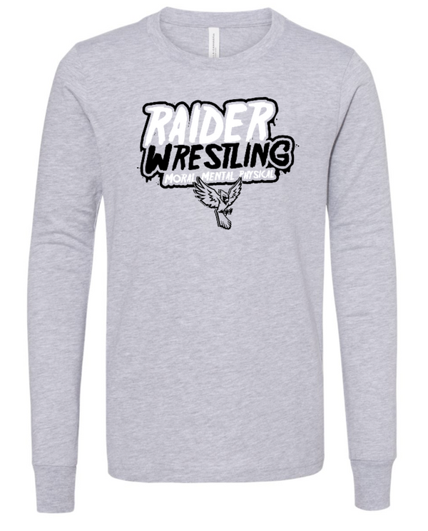 Raider Wrestling MS - Youth Long Sleeve Unisex T-Shirt