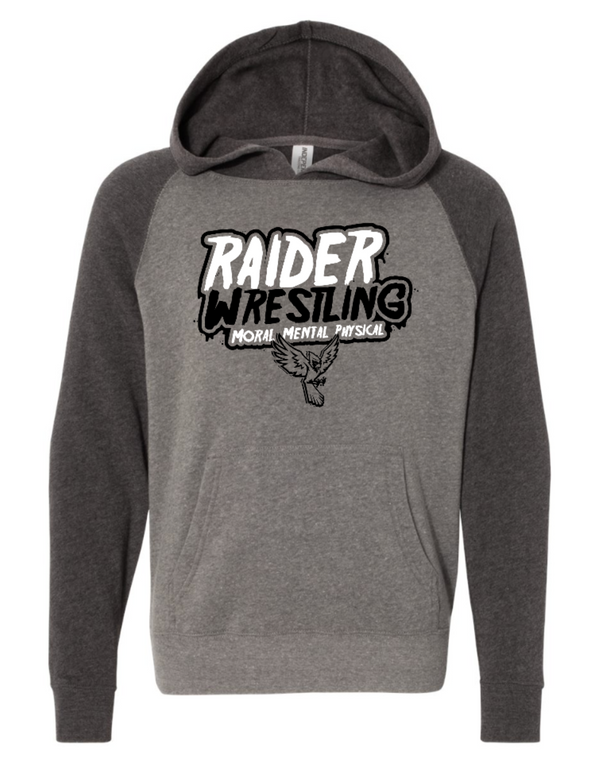 Raider Wrestling MS - Youth Raglan Unisex Hoodie