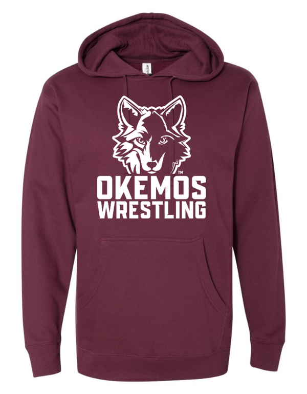 Okemos Wrestling - Maroon Unisex Adult Hoodie