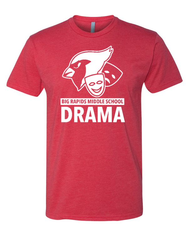 BR Peter Pan - BRMS Drama Club Unisex T-Shirt - Red