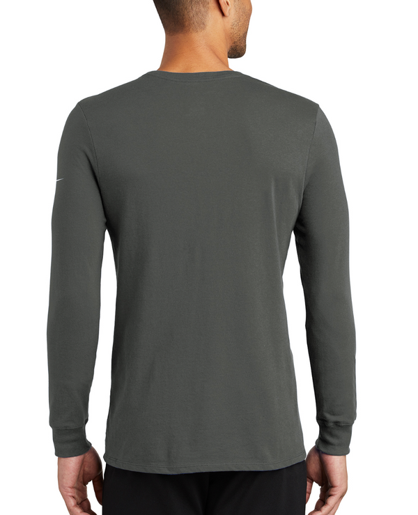 OHS Lacrosse - Nike - Dri-FIT Cotton/Poly Long Sleeve Tee - Anthracite