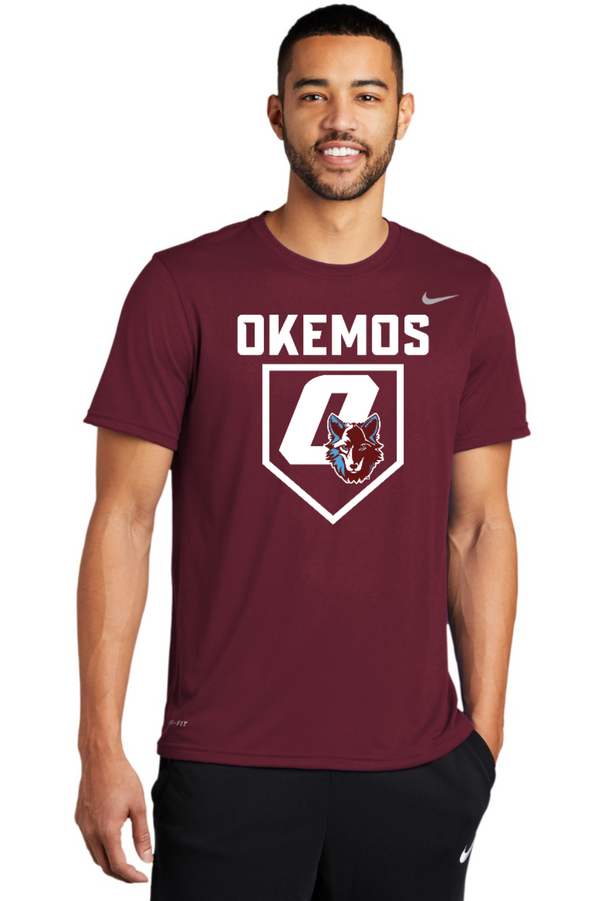 Okemos Baseball- Nike - Legend Tee - Maroon