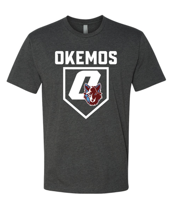 Okemos Baseball- Unisex Charcoal T-Shirt