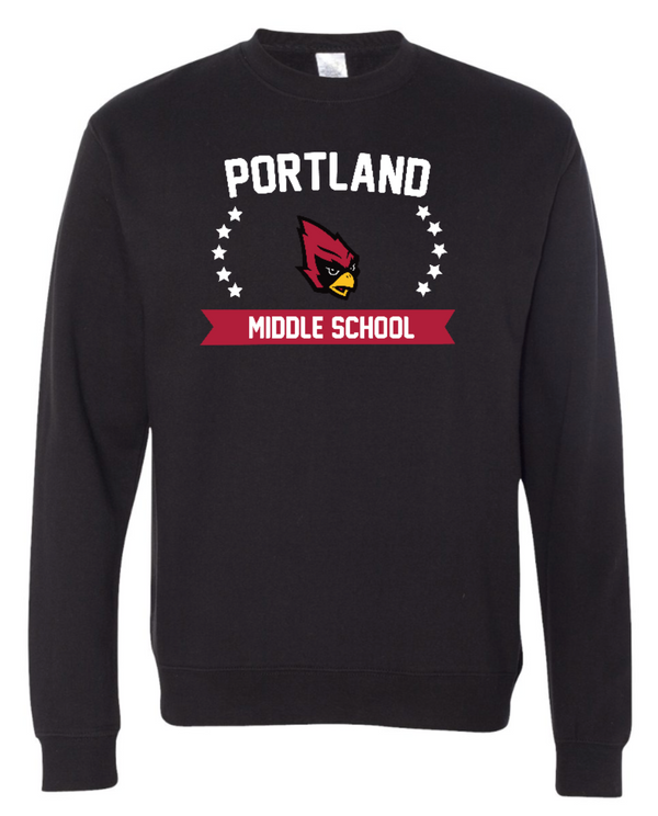 Portland Middle School - Stars Crewneck Sweatshirt