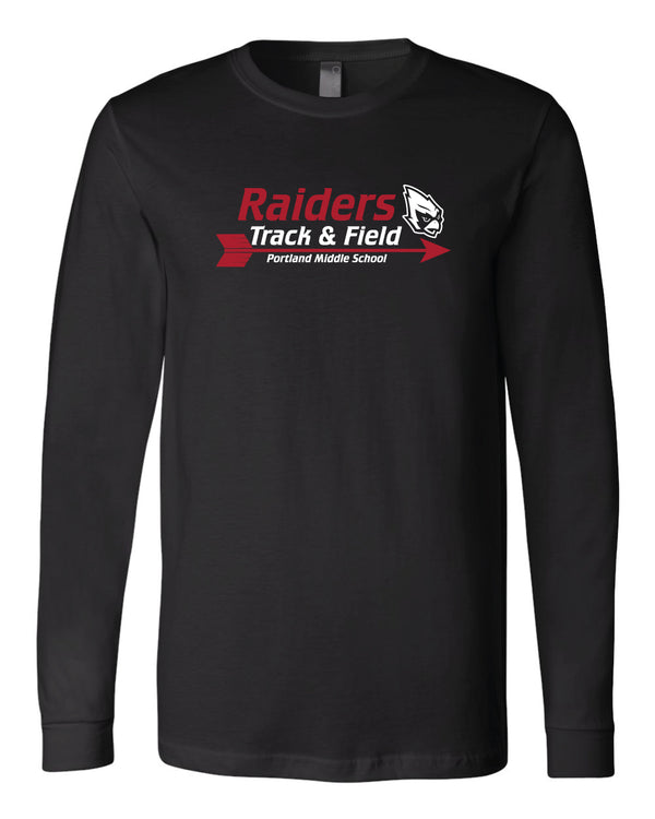 Portland Middle School Track & Field - Adult Unisex Long Sleeve TShirt