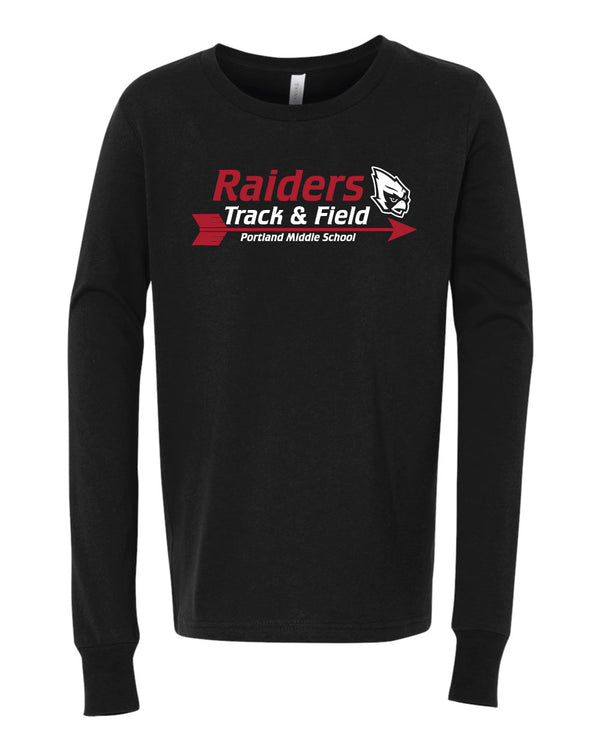 Portland Middle School Track & Field - Youth Unisex Long Sleeve TShirt