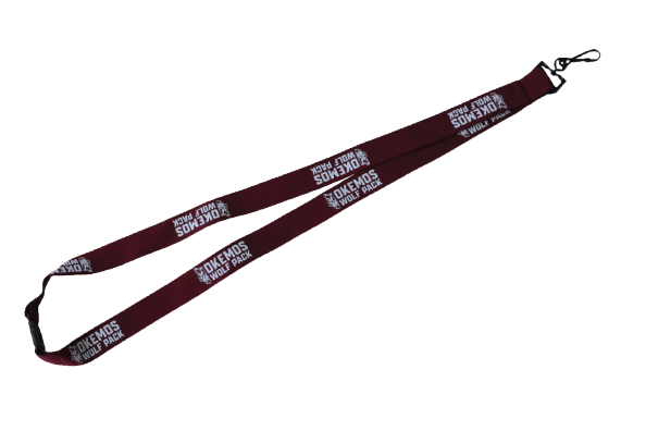 Okemos Wolves - Lanyard (Maroon or Black) – Fabricated Customs