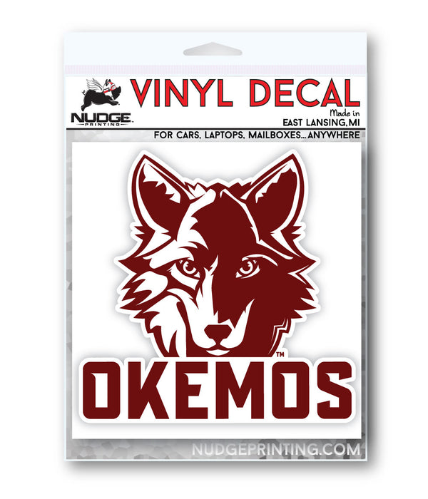 Okemos Wolves - Wolf and Okemos Car Decal