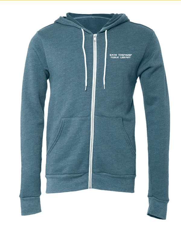 Custom Apparel - Screen Printing - Bath Township Public Library - Zip - up Hoodie - Bath Township Public Library - 2