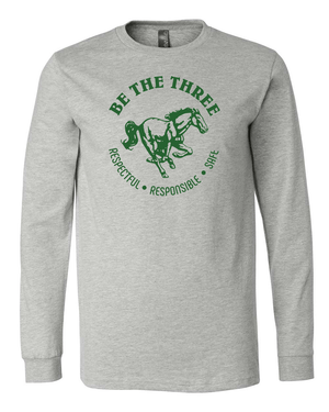 Custom Apparel - Screen Printing - Be the Three - Long Sleeve T-shirt - Long Sleeve T-Shirt - Coopersville Public Schools