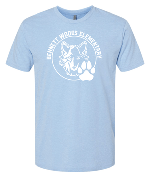 Custom Apparel - Screen Printing - Bennett Woods - Blue Unisex CVC T-Shirt - Bennett Woods - 14035
