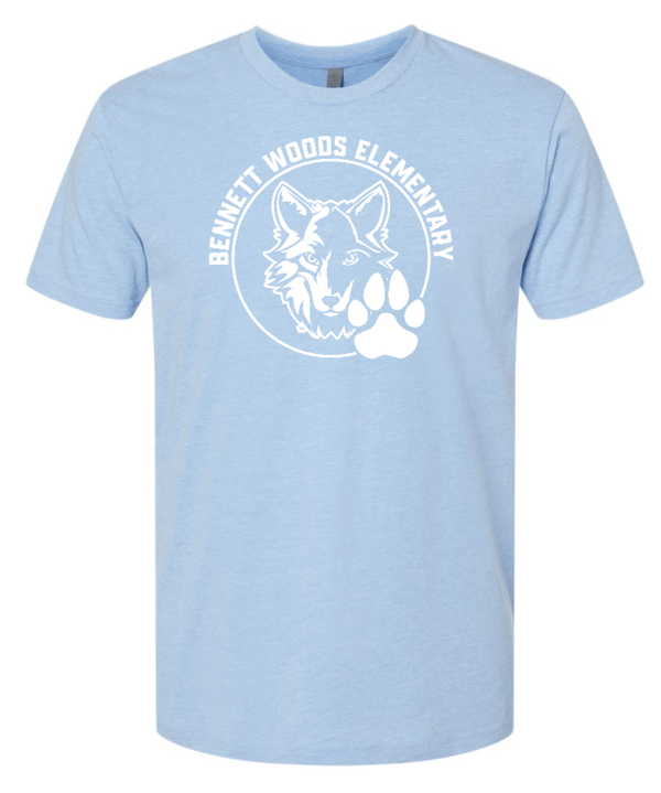 Custom Apparel - Screen Printing - Bennett Woods - Blue Unisex CVC T-Shirt - Bennett Woods - 14035