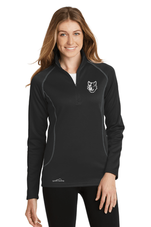 Custom Apparel - Screen Printing - Bennett Woods - Eddie Bauer Women's Half Zip Pullover - Bennett Woods Fall 2022