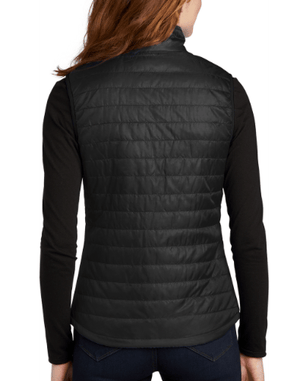 Custom Apparel - Screen Printing - Bennett Woods Elementary - Embroidered Ladies Packable Puffy Vest - Bennett Woods Winter 2022