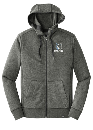 Custom Apparel - Screen Printing - Bennett Woods Elementary - New Era - Embroidered French Terry Full - Zip Hoodie - Bennett Woods Winter 2022