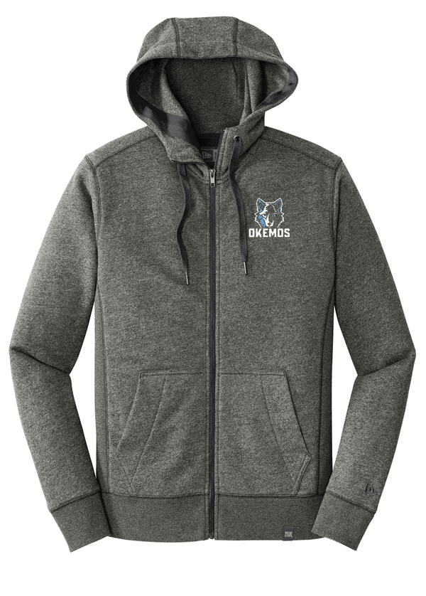 Custom Apparel - Screen Printing - Bennett Woods Elementary - New Era - Embroidered French Terry Full - Zip Hoodie - Bennett Woods Winter 2022